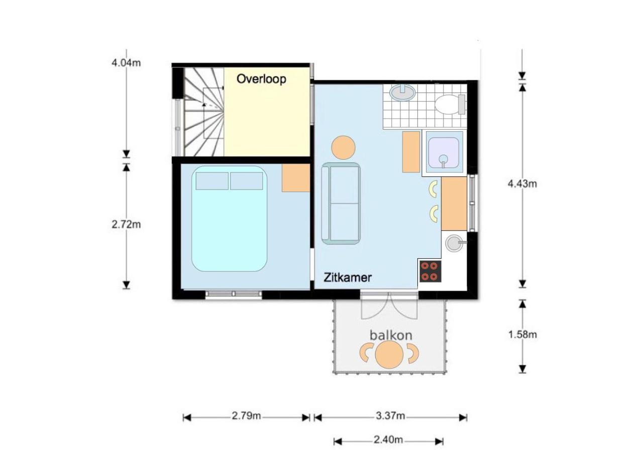 Appartement met Balkon