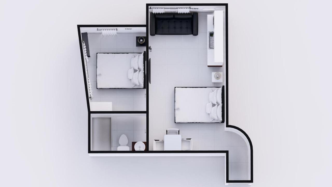 Deluxe Corner Two Bedroom Suite with Kitchen