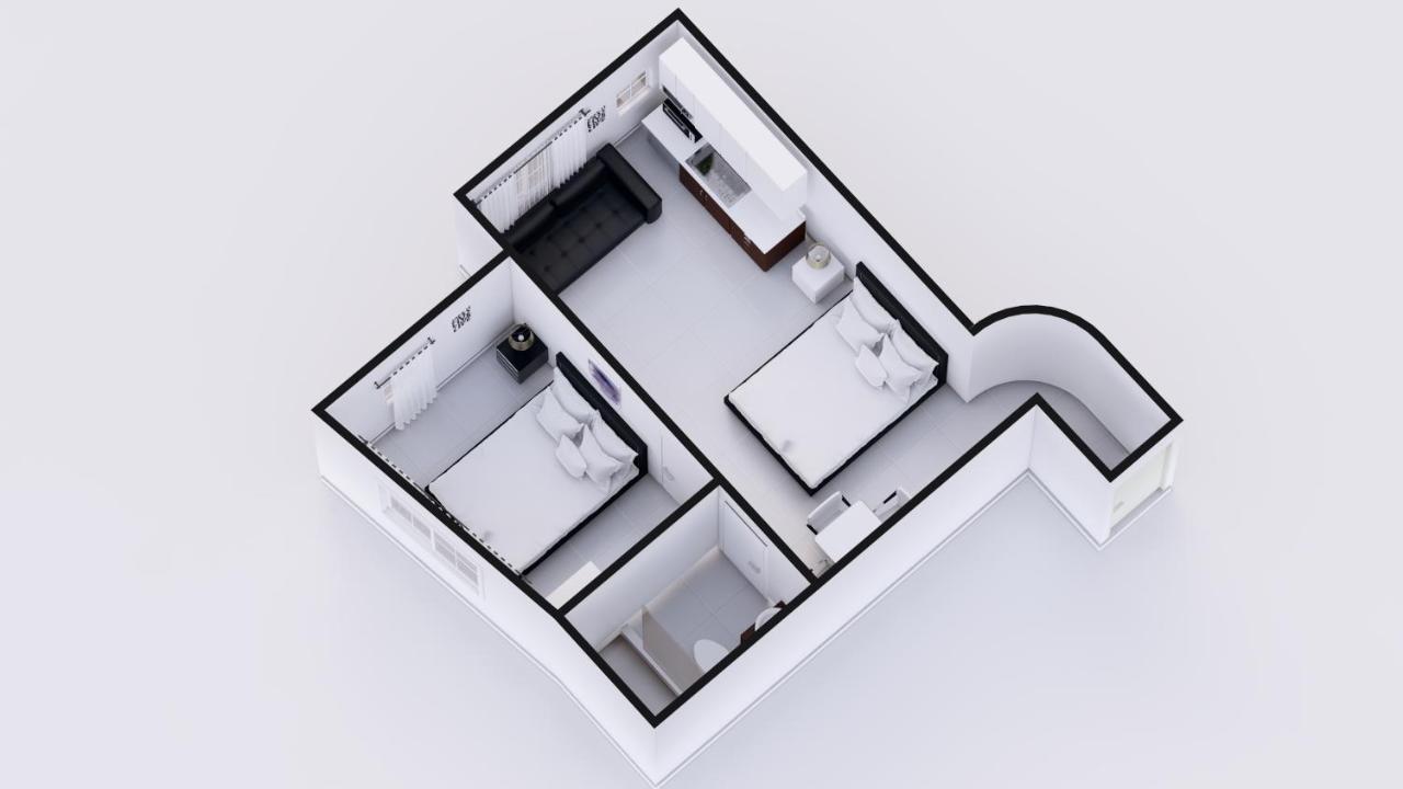 Two-Bedroom Two-Bath Suite with Kitchen