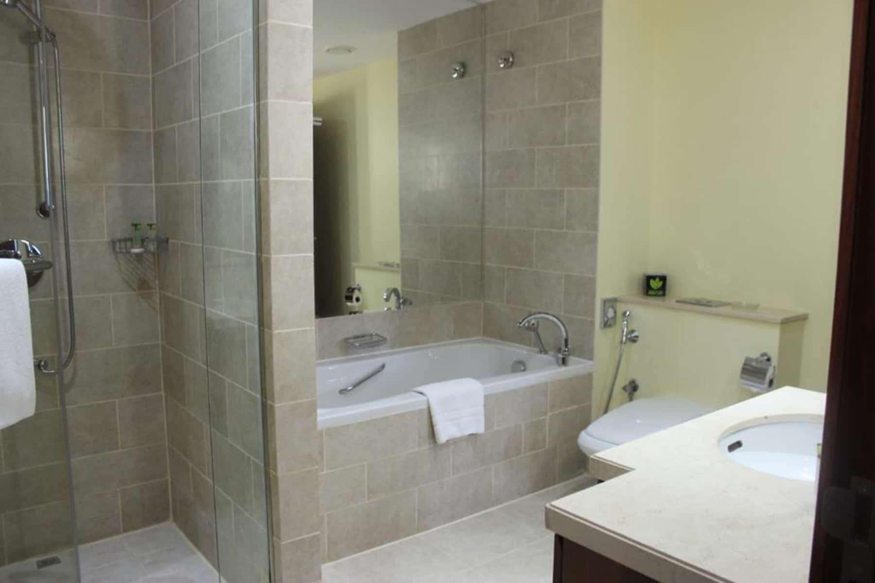 1 Schlafzimmer, Balkon, Kingsize-Bett, Blick auf die Innenstadt, Raucher, kostenloser Transfer zum Kite Beach, zur Dubai Mall und zur U-Bahn-Station