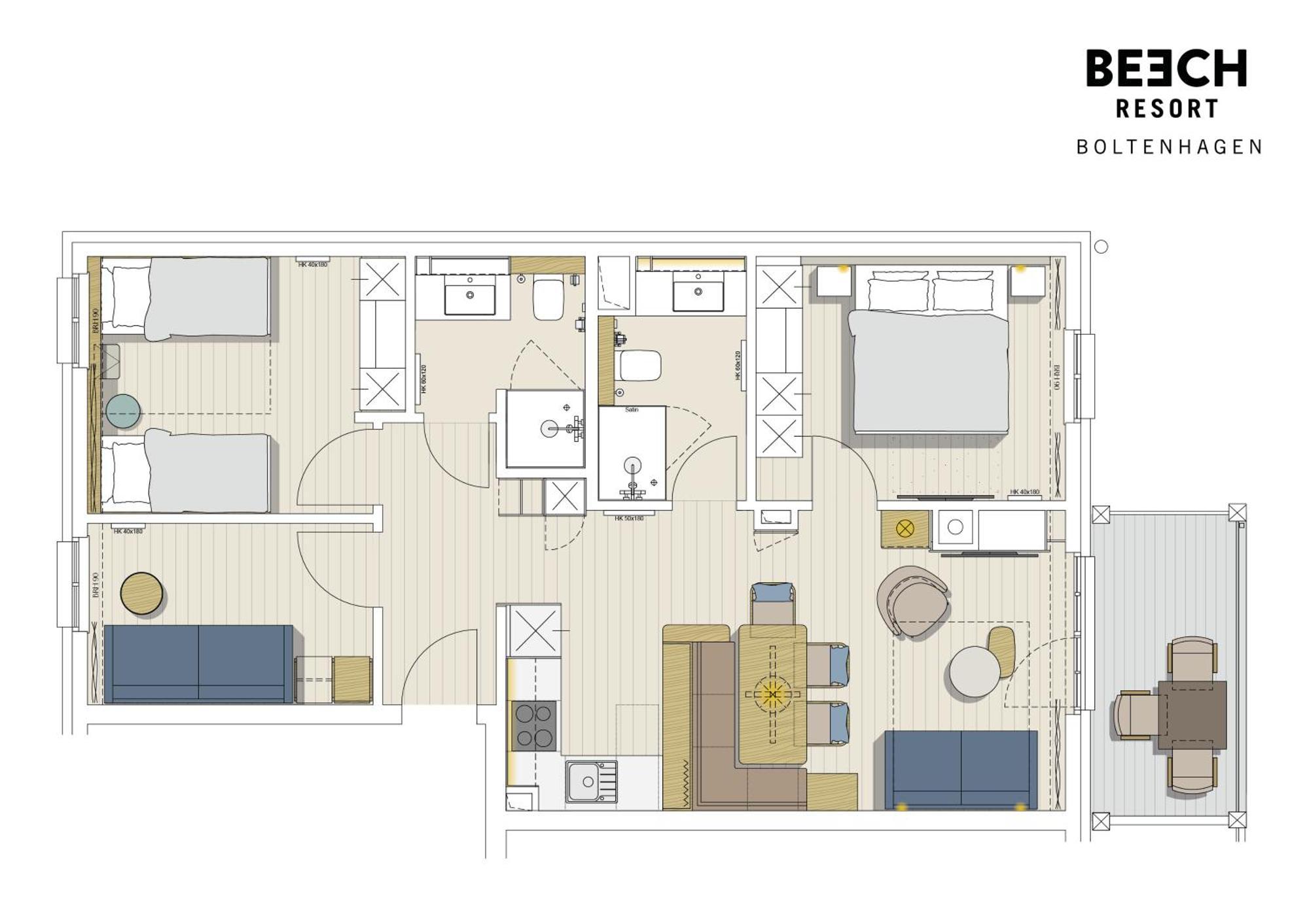 Three-Bedroom Family Apartment,1615649260:JPEG
