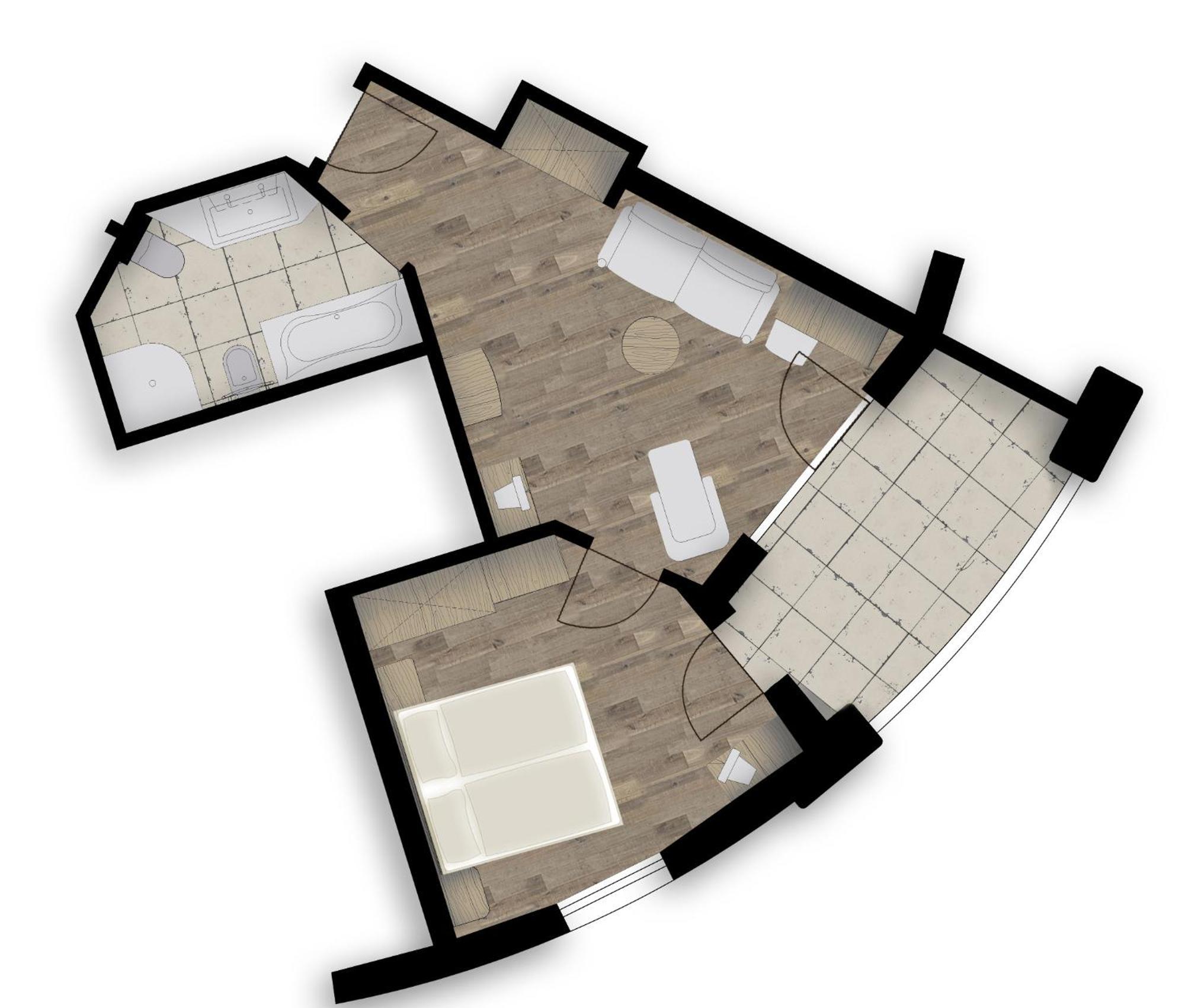 Suite mit Balkon