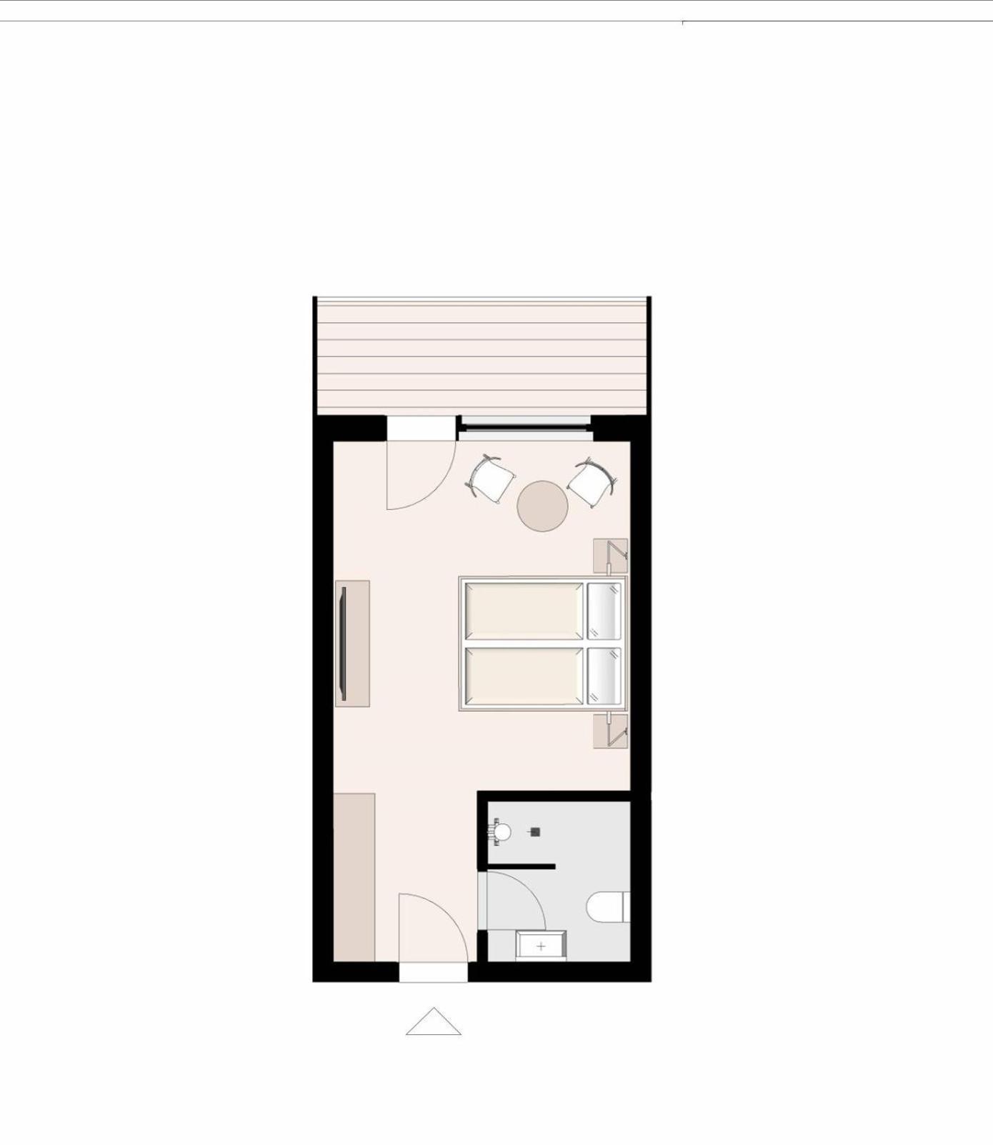 Comfort Doppelzimmer mit Balkon und Gartenblick