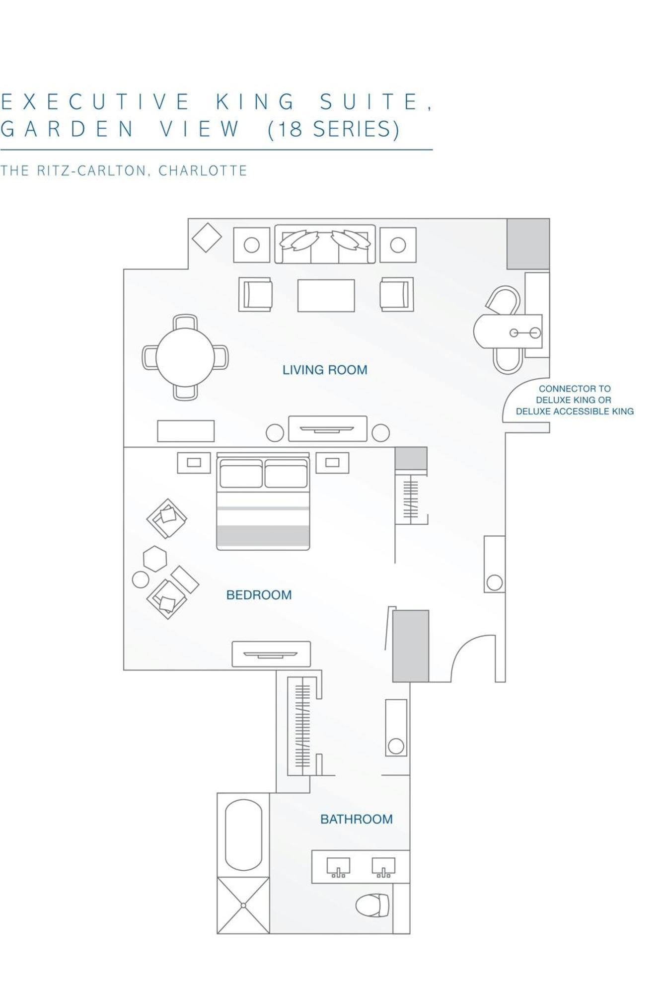1 Bedroom Executive Suite 1 King Sofa bed Garden view