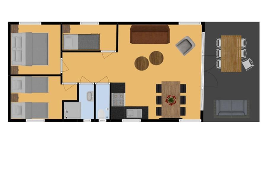 Chalet met 3 Slaapkamers