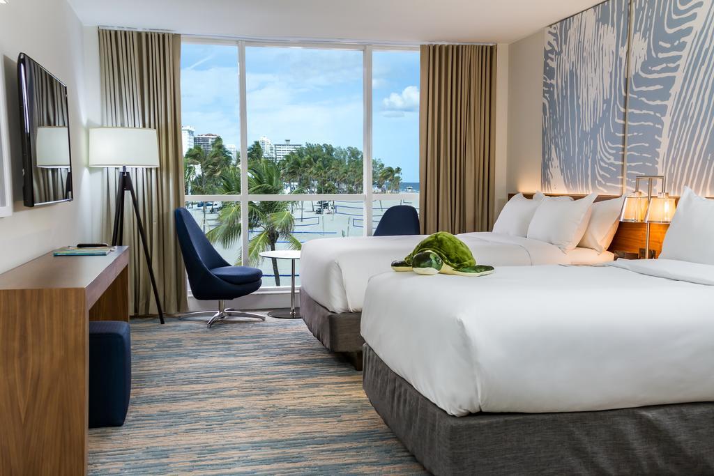 Ocean View Two Double Beds Room