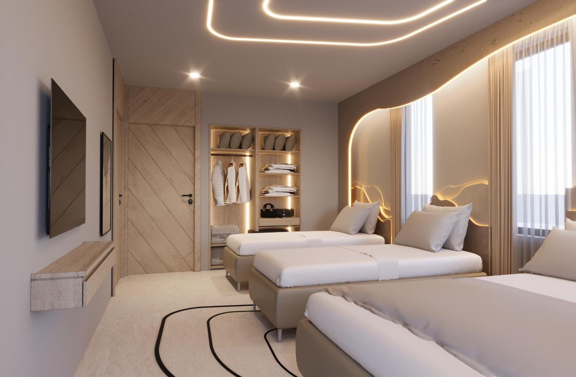 Chambre Triple - Vue sur Ville