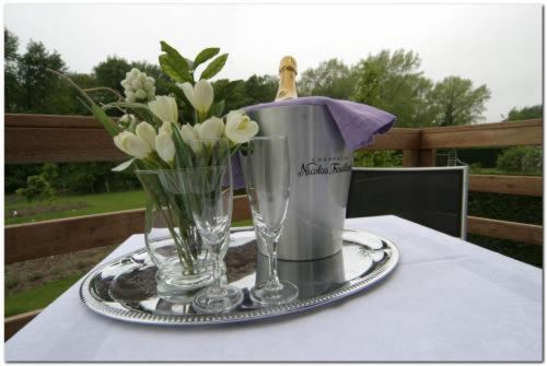 Chambre Double Privilège avec Terrasse ou Balcon - Vue sur Jardin