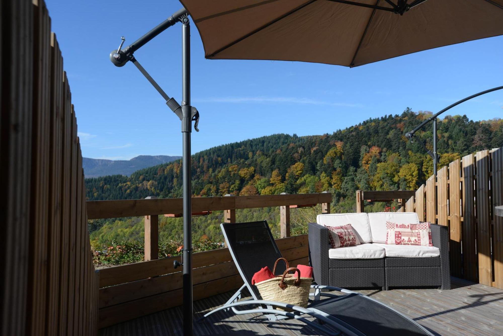 Chambre Double ou lits jumeaux avec terrasse et Jaccuzzi privatif