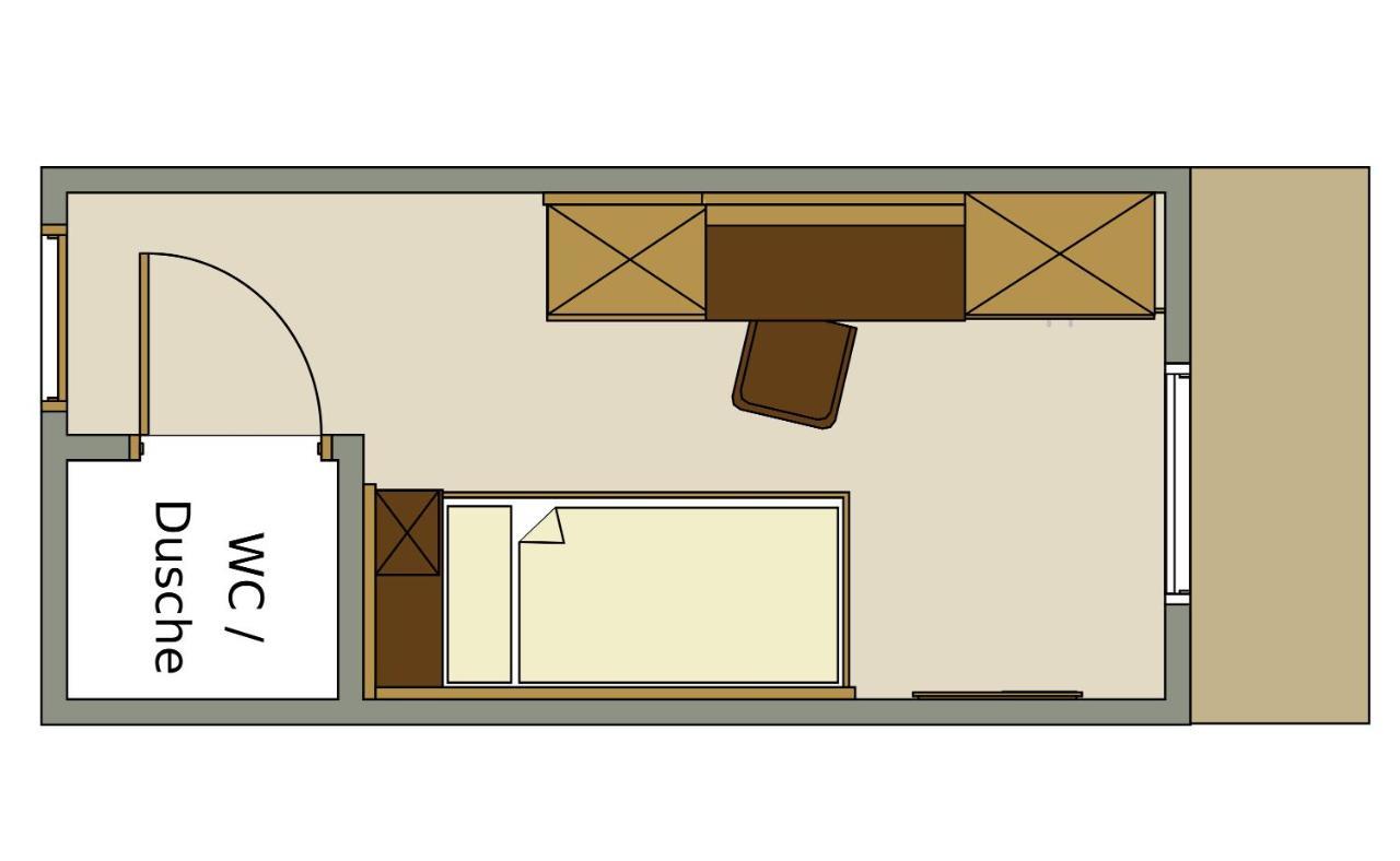 Einzelzimmer mit Balkon